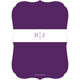Purple Initial Connection Photo Save the Date Cards Image 2 of 6